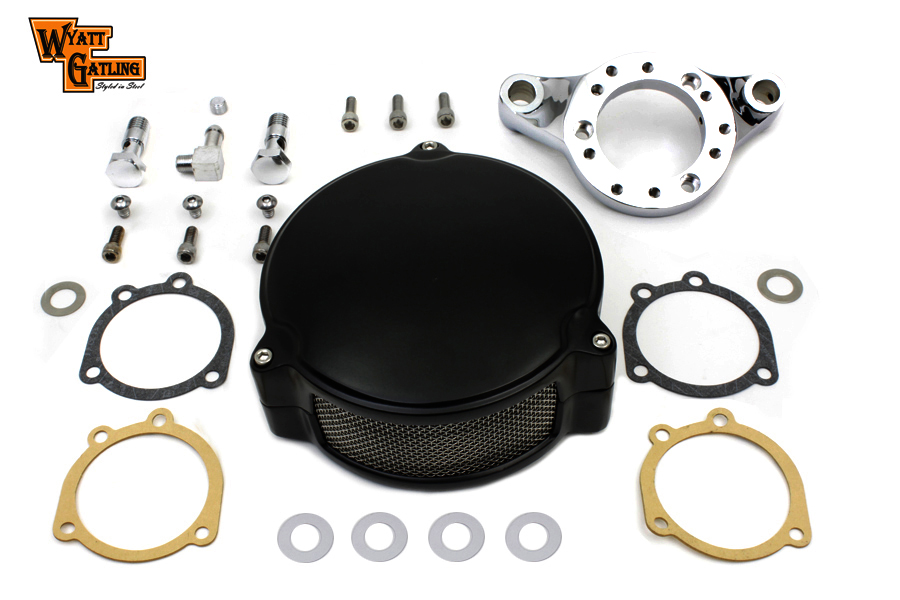 Black Wyatt Gatling Air Cleaner Assembly