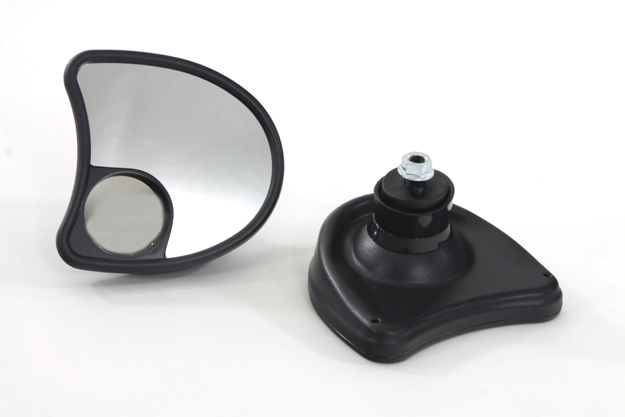 Split Vision Rearview Mirrors For Harley Davidson - Chrome, Fits Most 1982-2020 Models (Road King, Street Glide, Softail, Etc.) - View #13