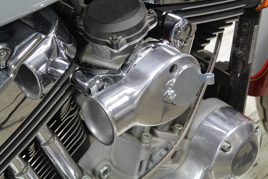 "TT" CV Carburetor Air Snoot Kit Polished
