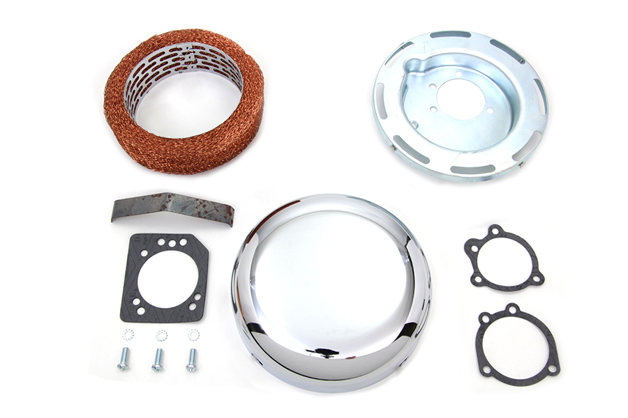 7" Round Air Cleaner Assembly Chrome