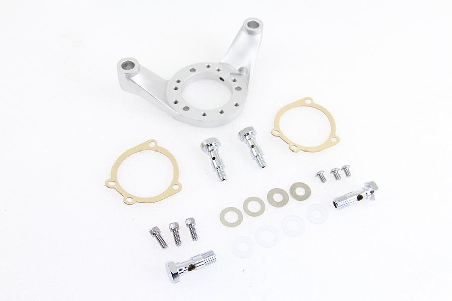 Air Cleaner Bracket Kit Satin Nickel for Harley-Davidson