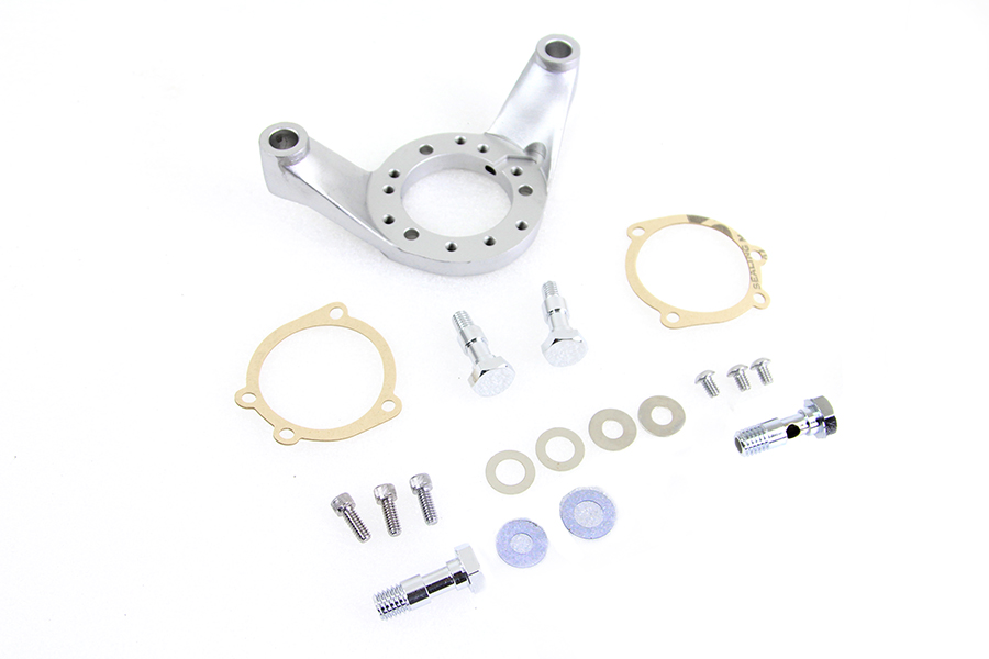 Air Cleaner Bracket Kit Satin Nickel for Harley-Davidson