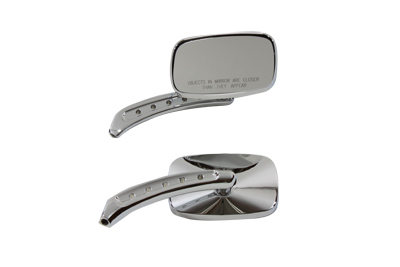 Oval Mirror Set Chrome