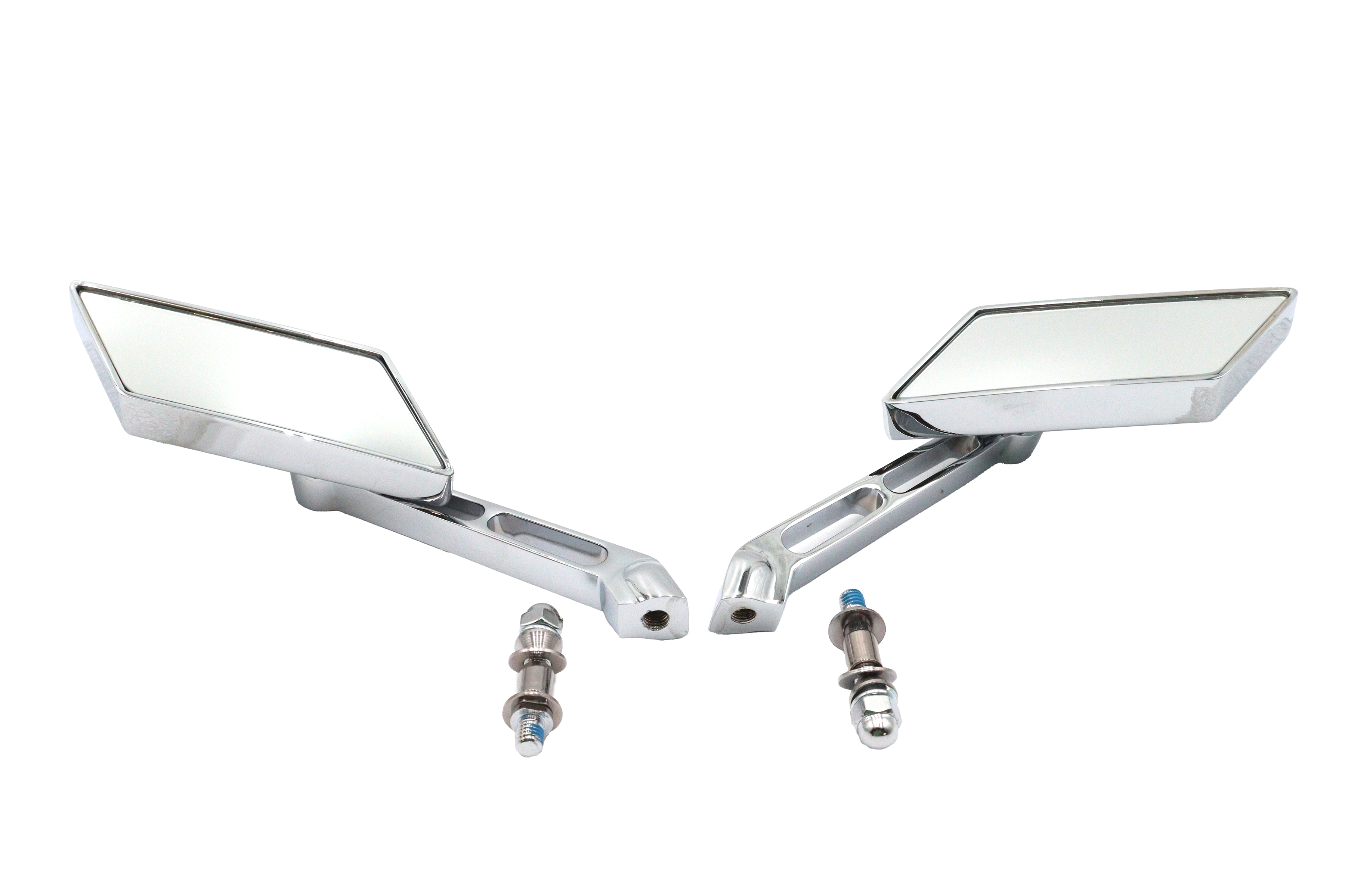 Parallelogram Mirror Set Chrome