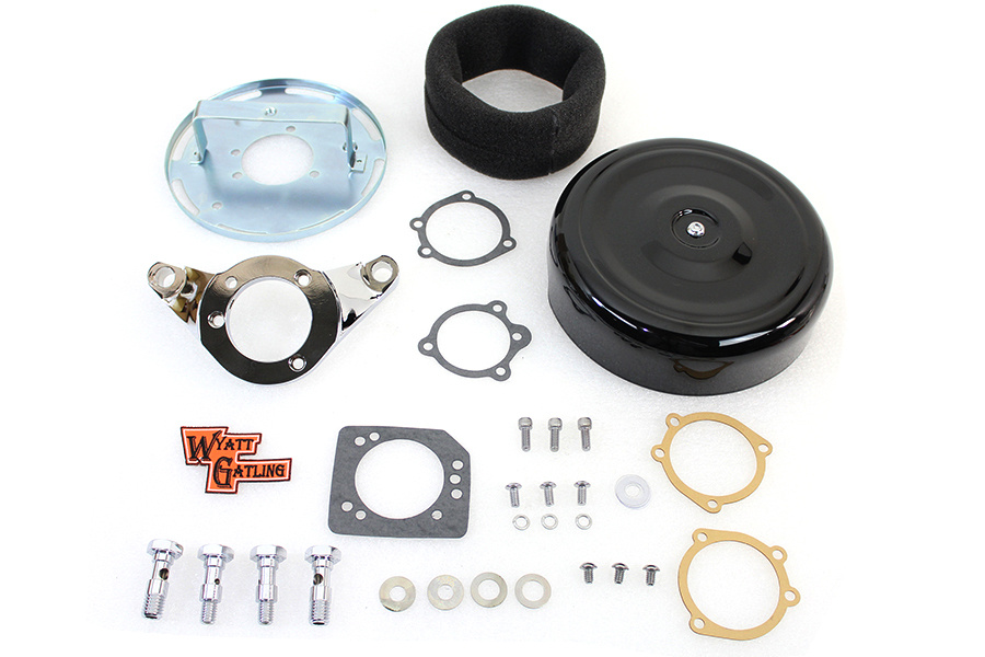 8" Round Air Cleaner Assembly Black
