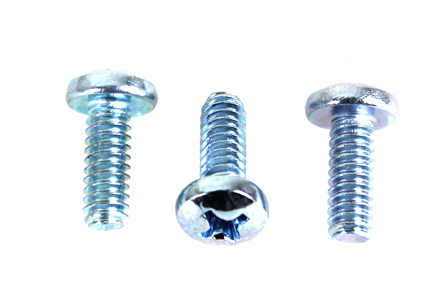 Panhead Phillips Screw Set Zinc Plated