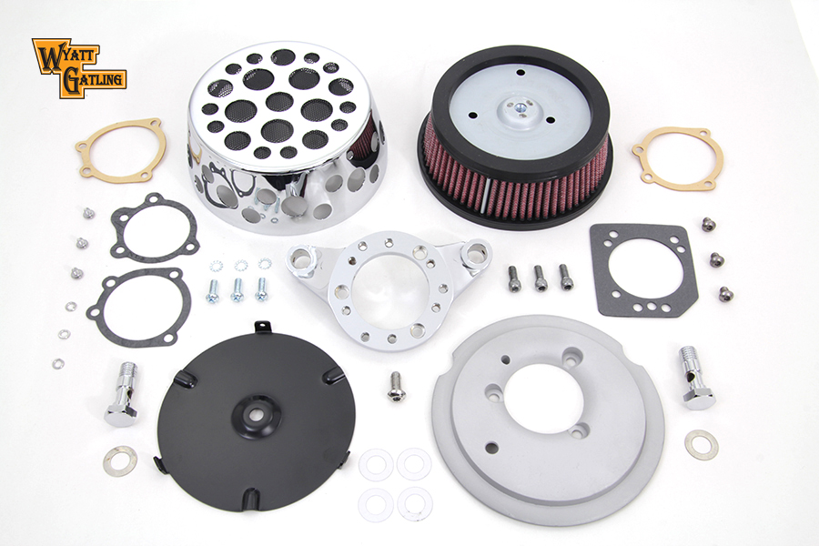 Chrome Wyatt Gatling Air Cleaner Assembly