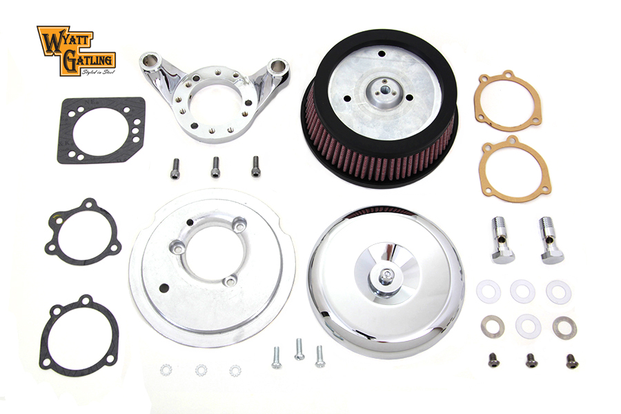 Chrome Wyatt Gatling Air Cleaner Assembly
