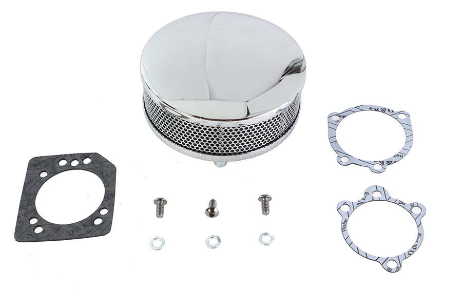 Wyatt Gatling Round Air Cleaner Chrome