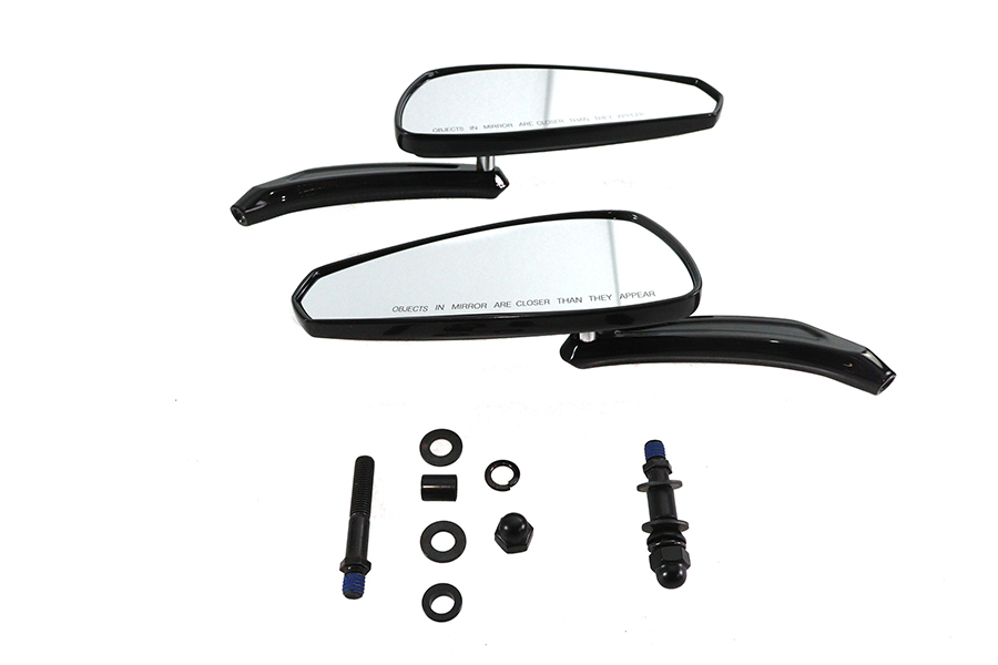 Wyatt Gatling Teardrop Mirror Set Black