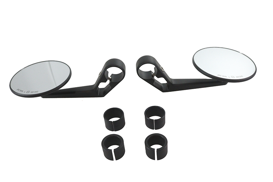 Wyatt Gatling Round Mirror Set Black