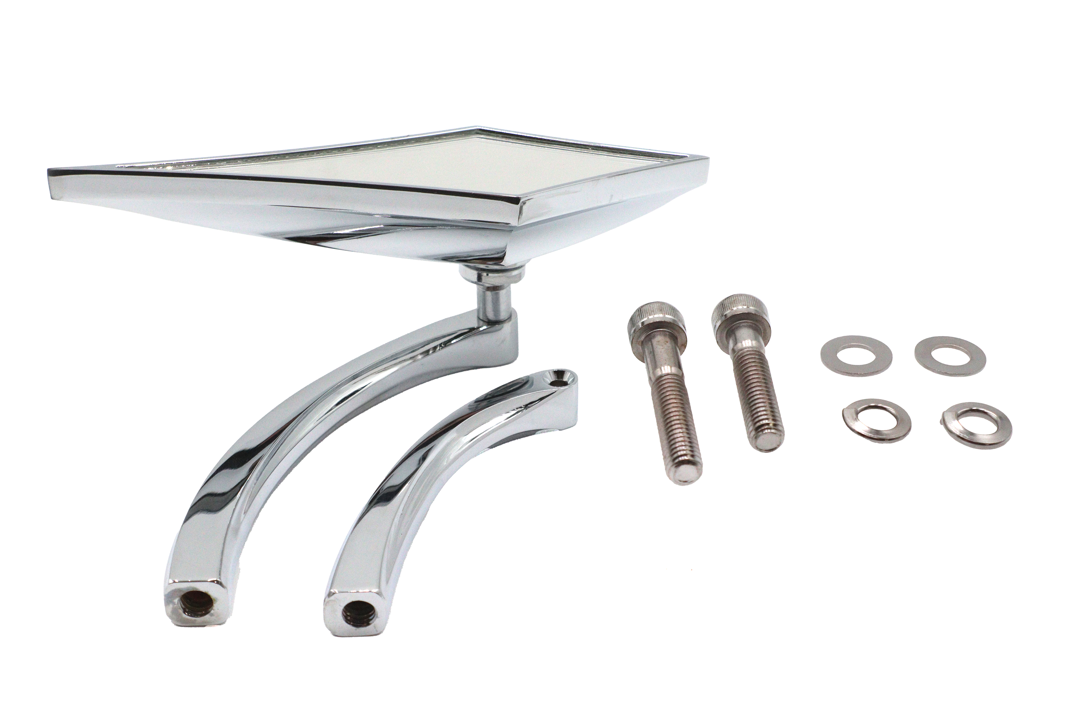 Zoid Mirror with Billet Curved Stem