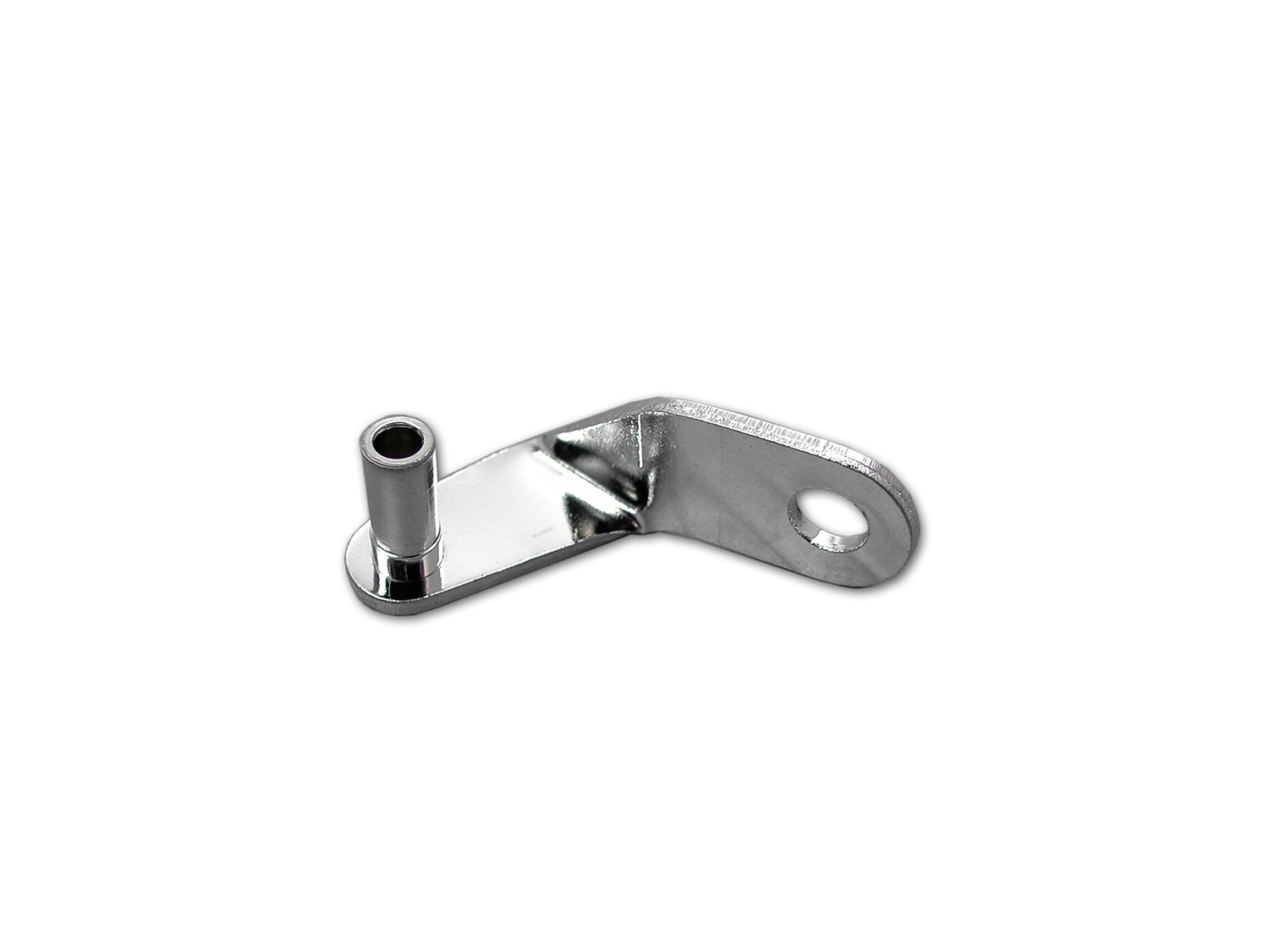 Chrome Carburetor Cable Support Bracket