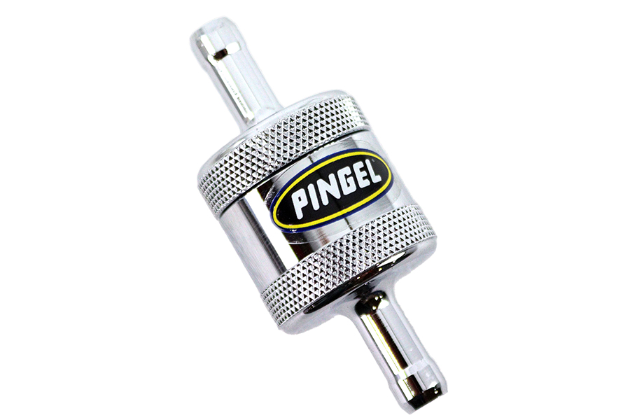 Pingel Inline Fuel Filter Chrome