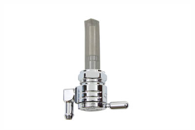 Chrome Sifton Ball Petcock with Downward Outlet and Nut
