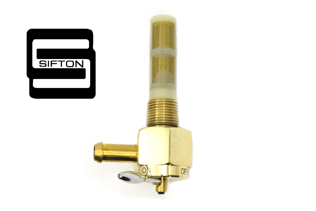 Sifton Brass Hex Petcock 90° Left Hand Spigot