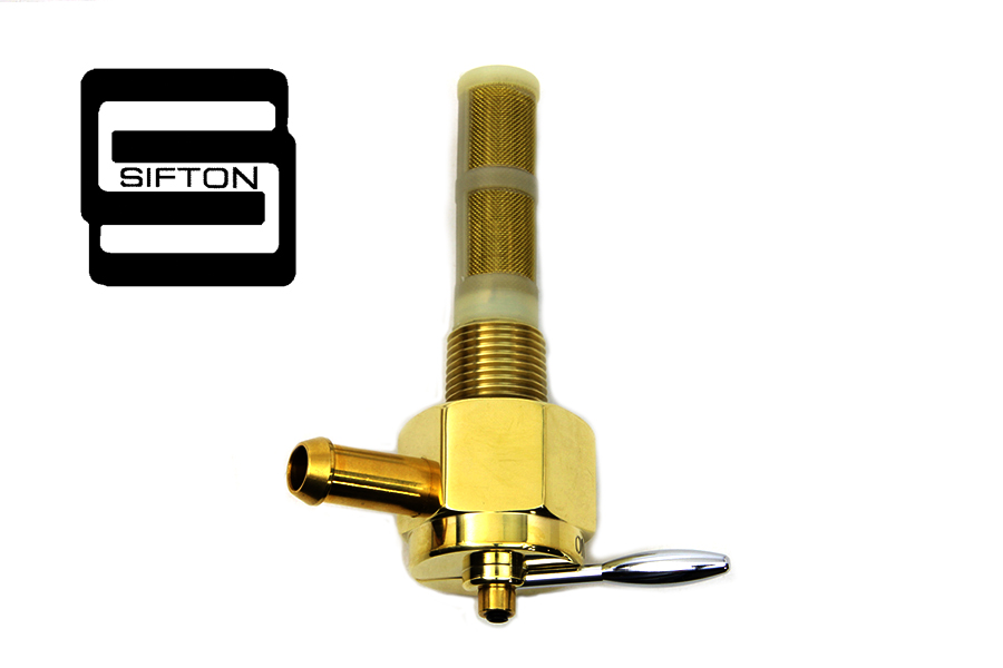 Sifton Brass Hex Petcock 90° Right Hand Spigot