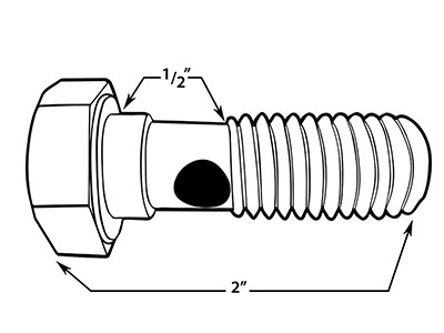XL EFI Breather Bolt Set 2"