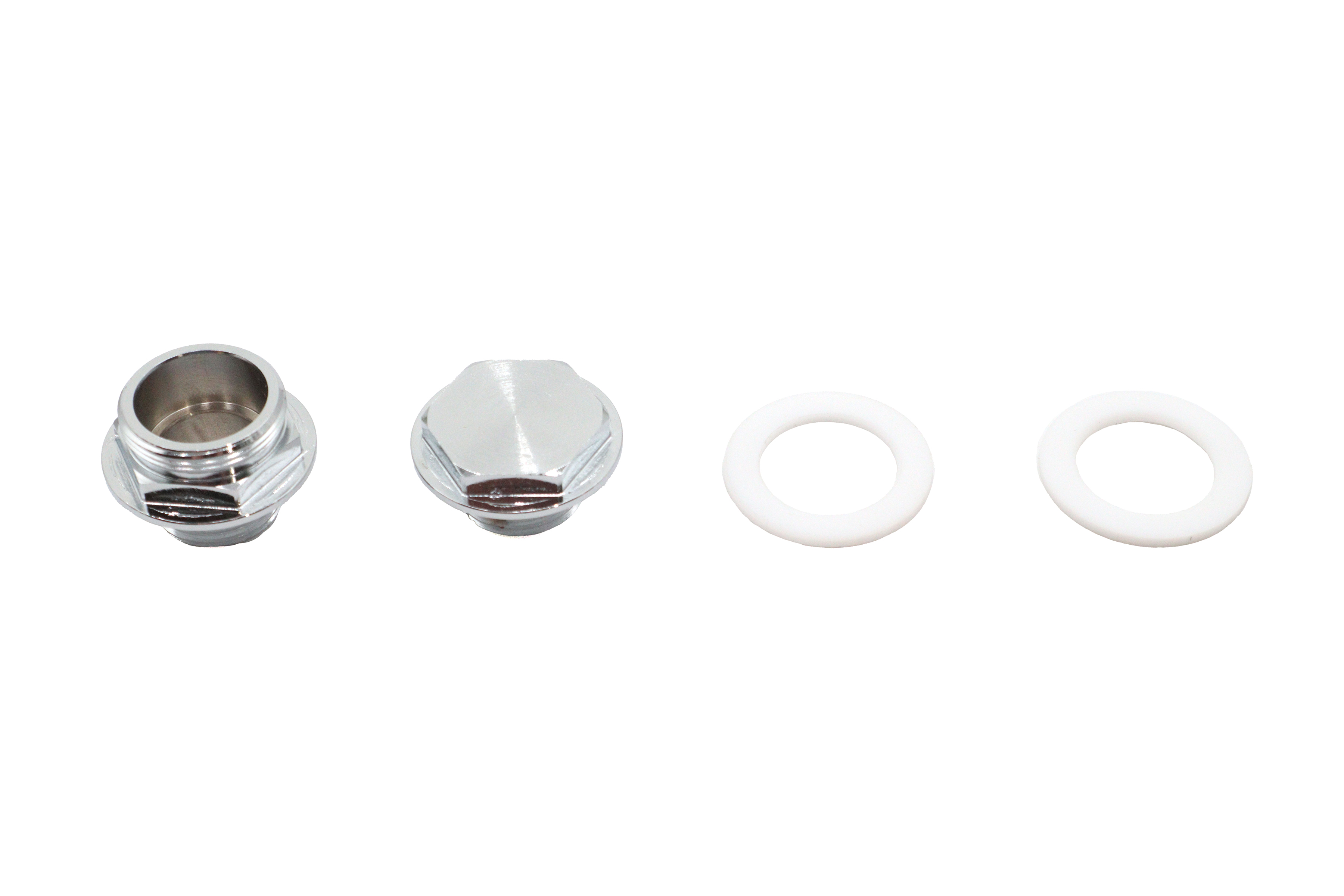 Petcock Adapter Set Chrome