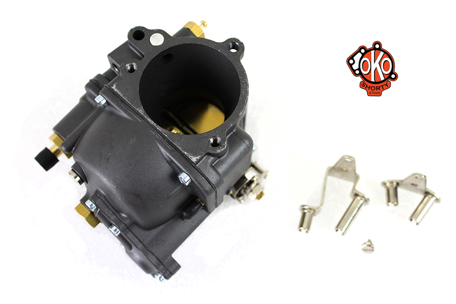 OKO Performance 1-7/8" Shorty Carburetor Dark Grey