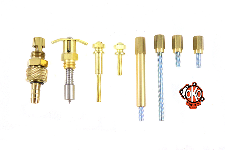 S&S Shorty Carburetor Accent Kit Brass