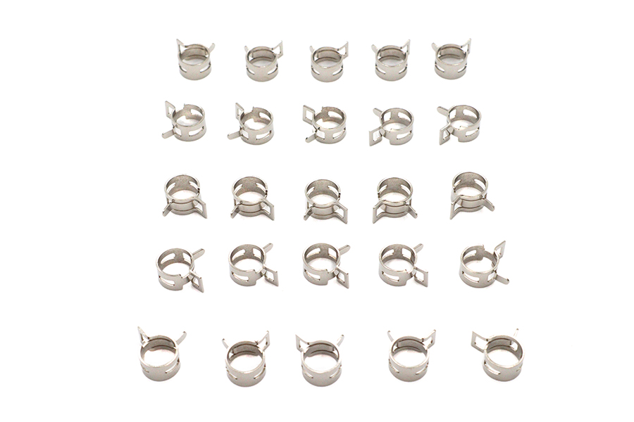 Nickel Plated Oil Line Hose Clamp