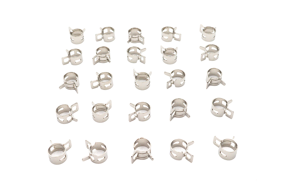 Nickel Plated Oil Line Hose Clamp