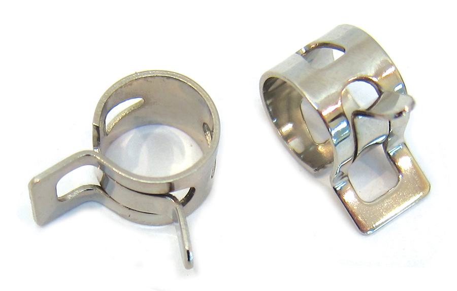 Nickel Plated Oil Line Hose Clamp