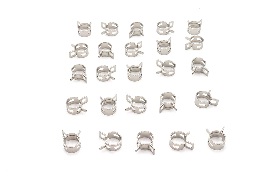 Nickel Plated Oil Line Hose Clamp