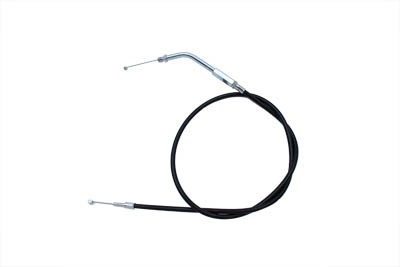 Black Throttle Cable with 45° Elbow Fitting