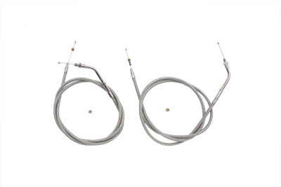 Stainless Steel Throttle and Idle Cable Set