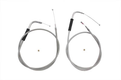 42" Stainless Steel Throttle and Idle Cable Set
