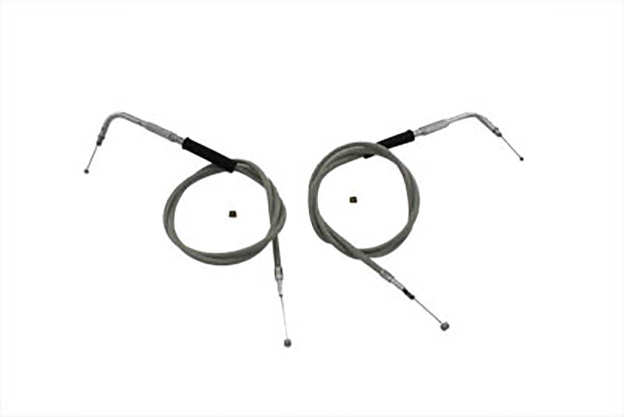 42" Stainless Steel Throttle and Idle Cable Set
