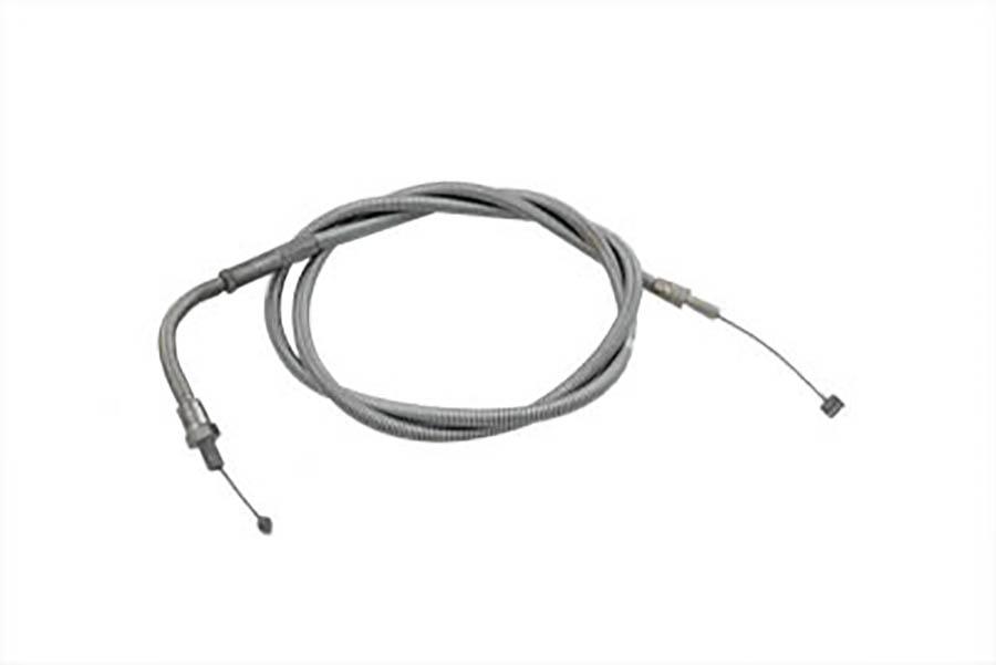 Chrome Spiral Throttle Cable