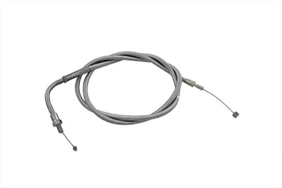 Chrome Spiral Throttle Cable