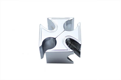 Chrome Dual Throttle Cable Clamp For 88-95 Harley Davidson & Custom 1-Inch Bars