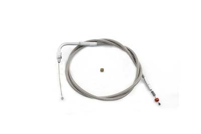 45.375" Braided Stainless Steel Idle Cable