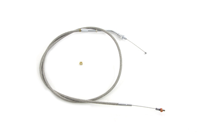 *UPDATE Braided Stainless Steel Idle Cable with 37" Casing
