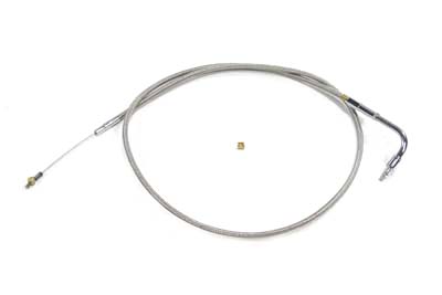 33" Braided Stainless Steel Idle Cable