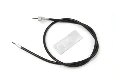 V-Twin Black Speedometer Cable – Fits Harley Big Twin, Super Glide, Sportster (1973-1992) – 67052-78B