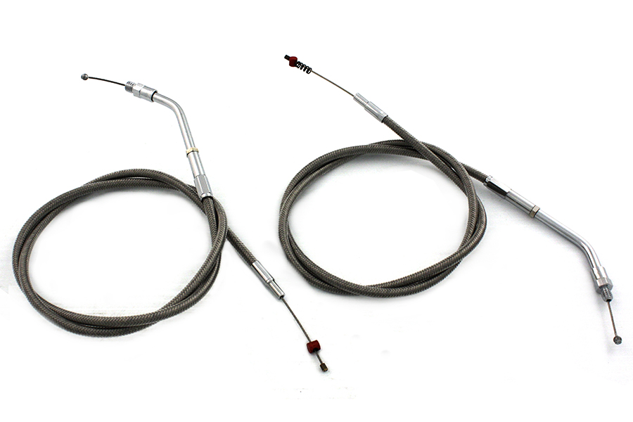 Stainless Steel Throttle and Idle Cable Set