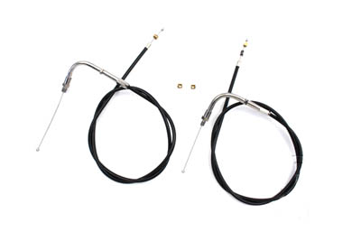34.92" Black Throttle and Idle Cable Set