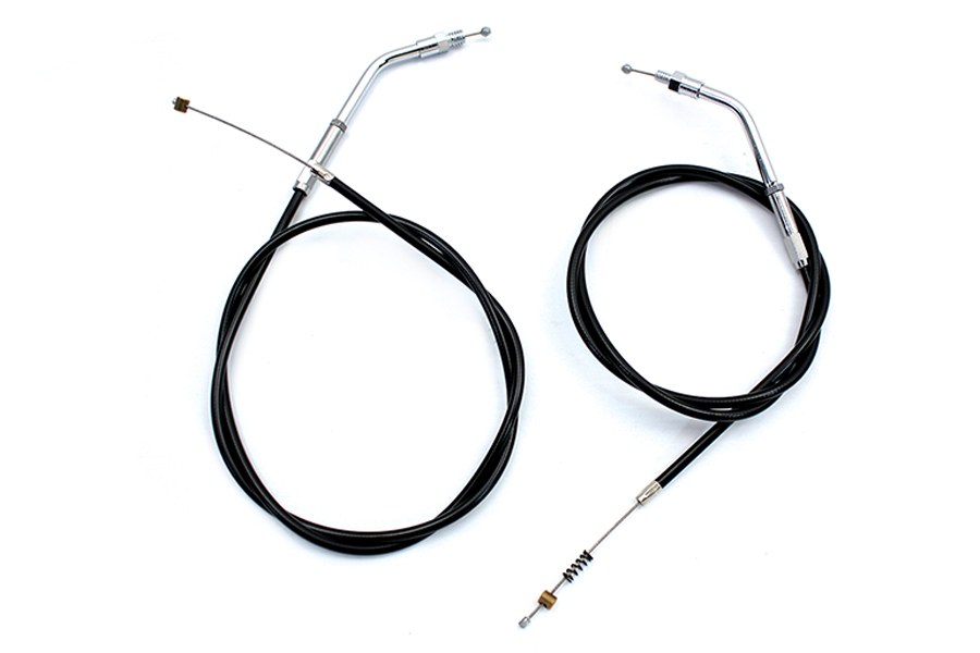 Black Throttle and Idle Cable Set with 36.81" Casing