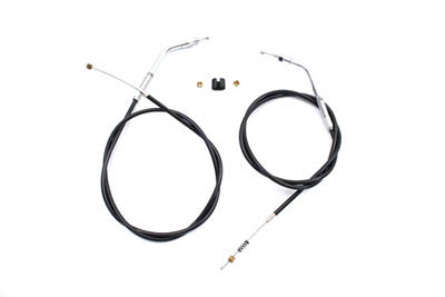 Black Throttle and Idle Cable Set with 44.81" Casing