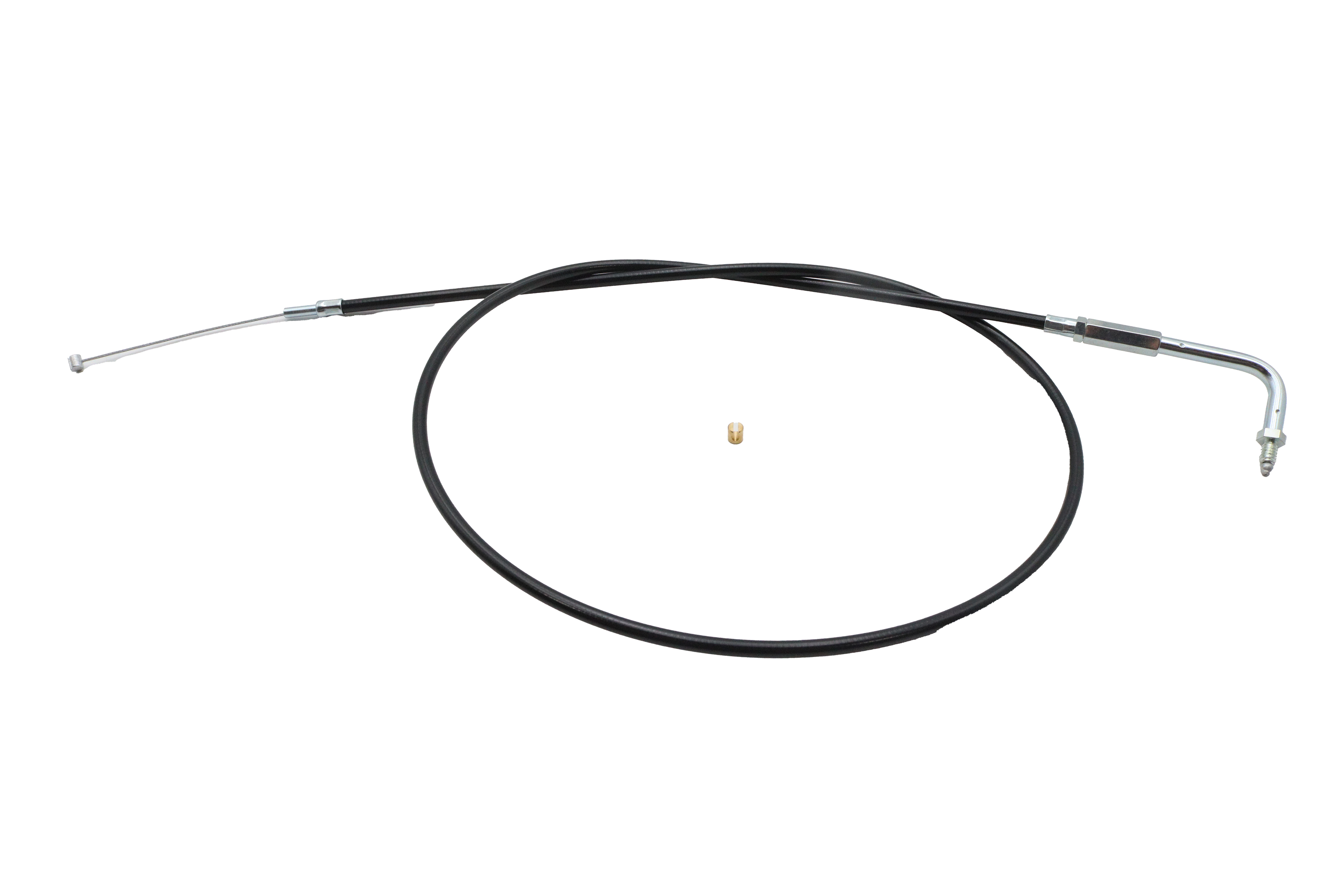 Black Throttle Cable with 90° Elbow Fitting