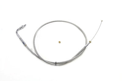 *UPDATED Braided Stainless Steel Throttle Cable             with 36.375" Casing