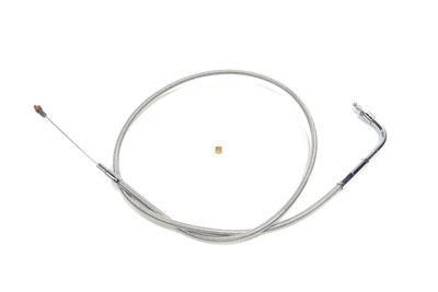 34.875" Braided Stainless Steel Idle Cable
