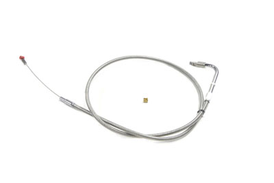 36" Braided Stainless Steel Idle Cable