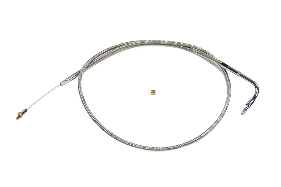 Braided Stainless Steel Idle Cable with 38.125" Casing