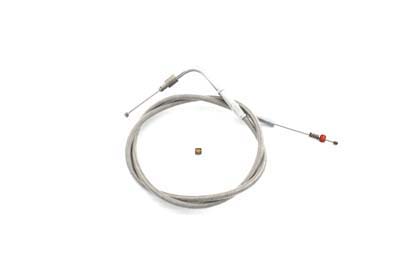 Braided Stainless Steel Idle Cable with 42" Casing